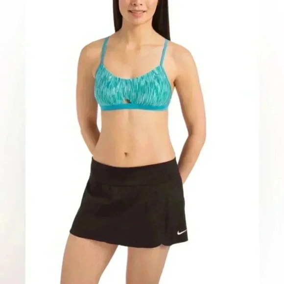 The Nike Core casual back pckt athletic beach black Swimsuit short Board skirt L - Picture 1 of 3